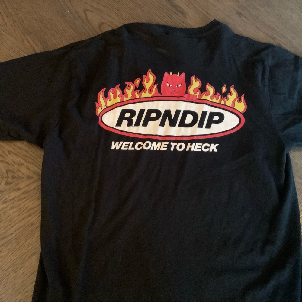 Ripndip Black Tee with Logo - Picture 3 of 4